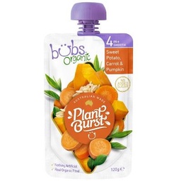 [OB05c] Bubs - Pumpkin, Sweet Potato, Carrot - Baby Food - Stage 1