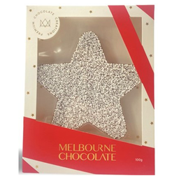 [RR209c] Melbourne Chocolate - Christmas - White Sprinkle Choc Star
