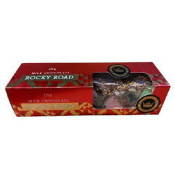 [RR214] Melbourne Chocolate - Red Gift Box - Milk Rocky Road with Xmas Marshmallows