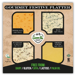 [GV51c] Green Vie - Christmas - Festive Platter 2 - Pepperjack, Blue, Smk Gouda and Mushroom Truffle
