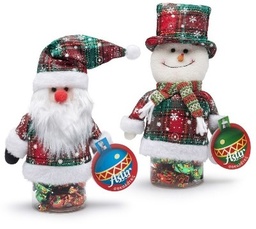 [AR52] Astir - Christmas - Assort Santa or Snowman Jar with Pralines