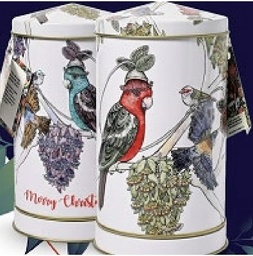 [BE04] Banksia - Xmas - Tins - Birds & Flora Musical - Milk Choc Almonds
