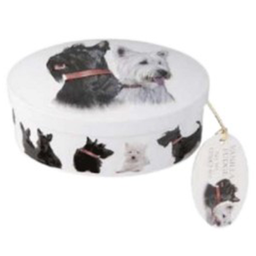 [GD97] Gardiners - Christmas Tins - Scotty Dog - Fudge