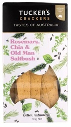 [TU34c] Tuckers - Crackers - Taste of Aust - Rosemary, Chia & Old Man Saltbush