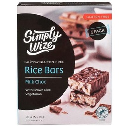 [SW060c] Simply Wize - Rice Bars - Milk Chocolate