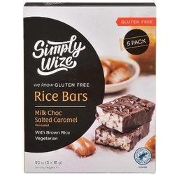 [SW062c] Simply Wize - Rice Bars - Milk Chocolate Salted Caramel