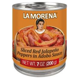 [LM13] La Morena - Can - Preserved Vegetables - Red Jalapenos in Adobo Sauce
