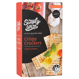 [SW025c] Simply Wize - Crispy Crackers - Onion & Garlic