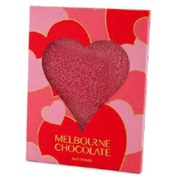 [RR270c] Melbourne Chocolate - Valentines Day - Pink Speckle Heart