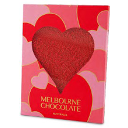 [RR272c] Melbourne Chocolate - Valentines Day - Red Speckle Heart