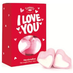 [WK10] Wonkandy - Valentines Confectionery - Gift Box - I Love You - Marshmallow Heart