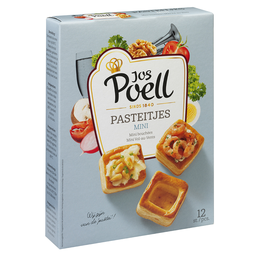 [JP01c] Jos Poell - Bakery - Vol Au Vent Cases - Mini Square - 12pcs