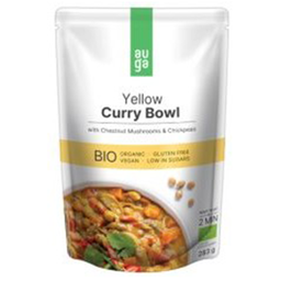 [AO01c] Auga Organic - Curry Bowl - Yellow with Mushroom & Chickpeas