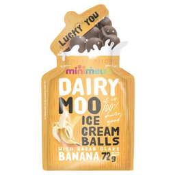 [ML25c] Mini Melts - Large Ice Cream Balls Pouch - Dairy Moo Banana
